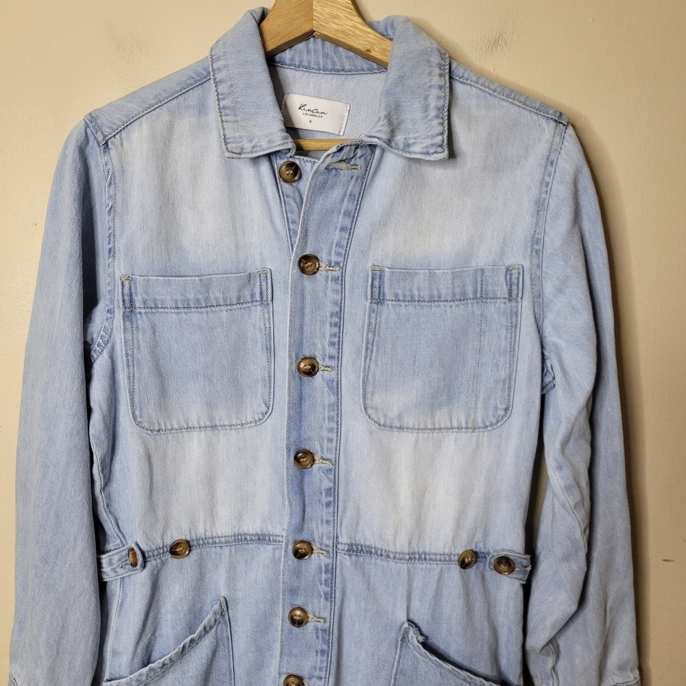 Kancan Denim Short Romper Size Small - Picture 3 of 8